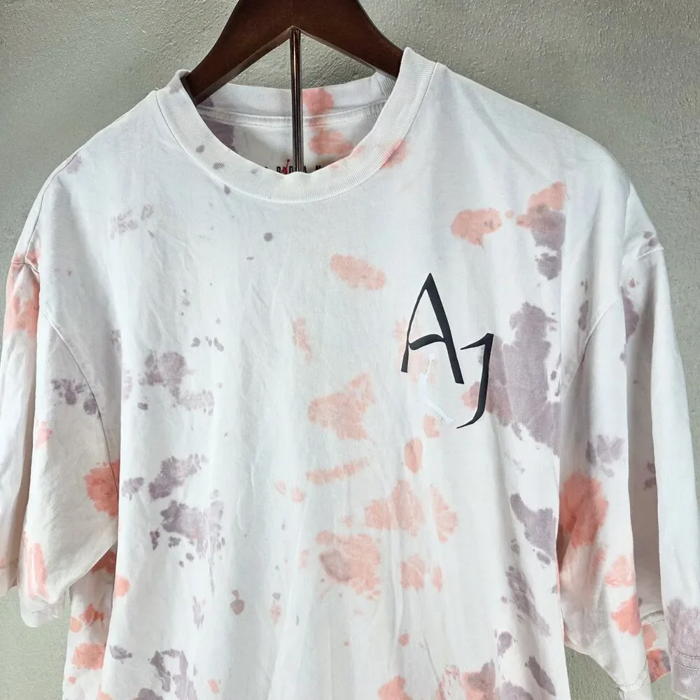 Jordan Sport DNA ‘85 Slam Dunk Tee Peach Purple Tie Dye Michael Jordan Shirt L